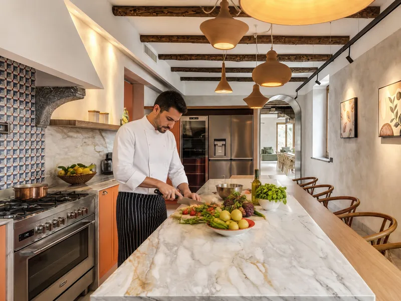 Chef privé à la villa